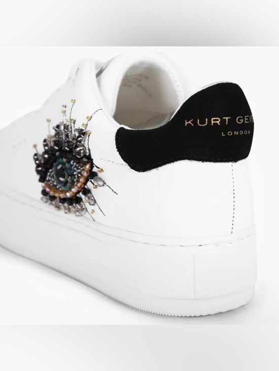 Kurt Geiger Shoes - Kurt Geiger Laney Evil Eye Sneakers Black White Leather UK 39 US 7.5 8 Rare